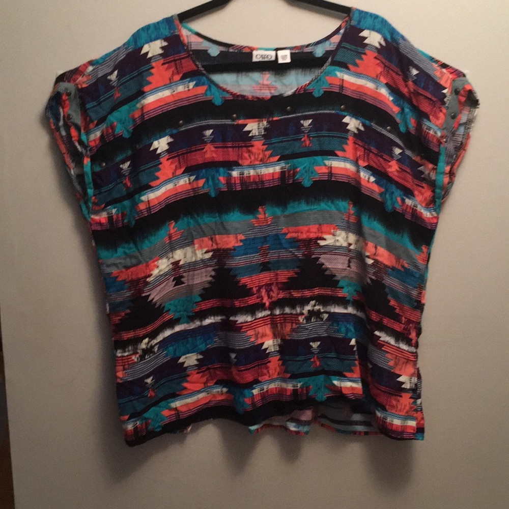 Aztec Style Plus Size Top